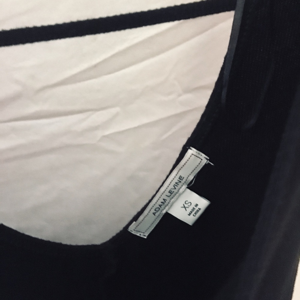 black dress with straps on the backside